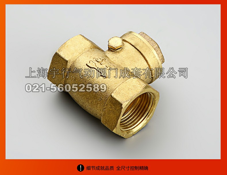 黄铜止回阀 卧式止回阀/单向阀/逆止阀自来水管配件4分/6分(图8)