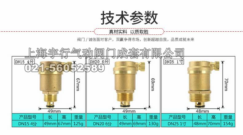 正品黄铜自动排气阀 4分内螺纹暖气排气阀门 空调管道放气阀(图4)