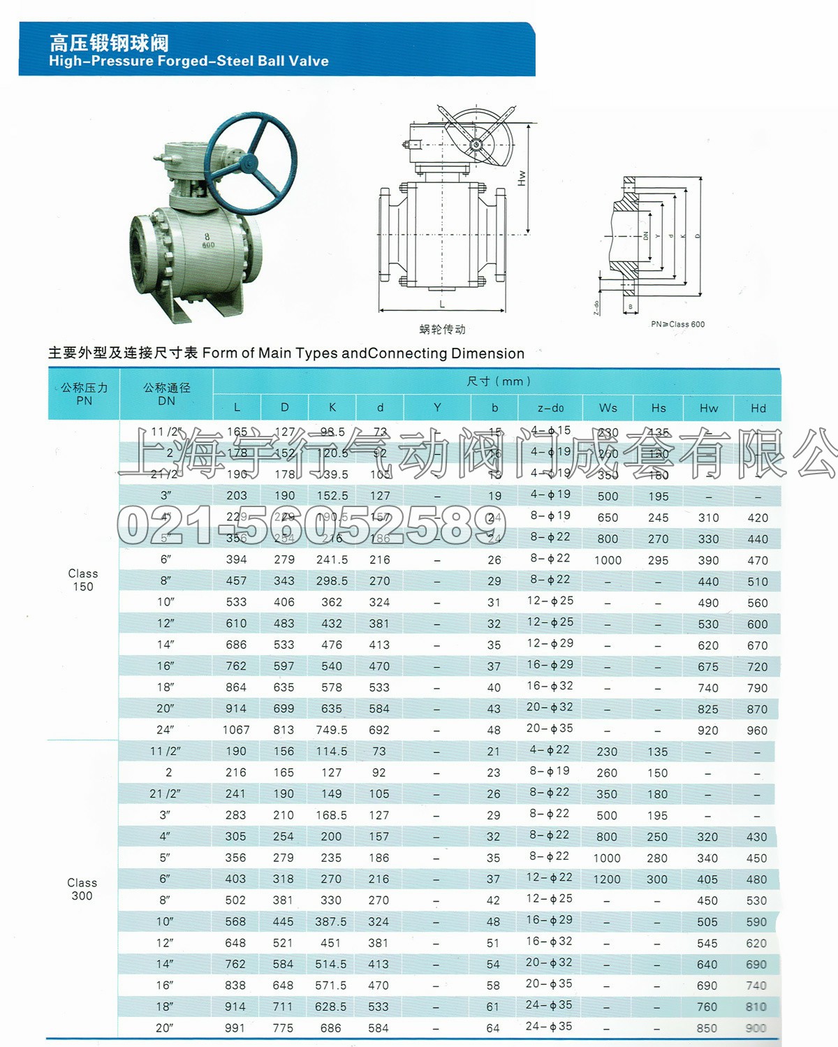 Q347F-300LB水务美标A105锻钢高压涡轮法兰固定式球阀DN15-500(图1)