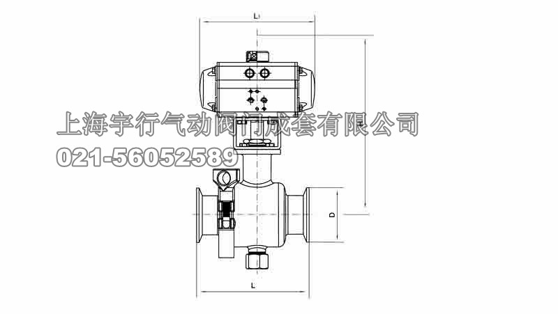 气动卡箍式快装卫生球阀Q681F(图3)
