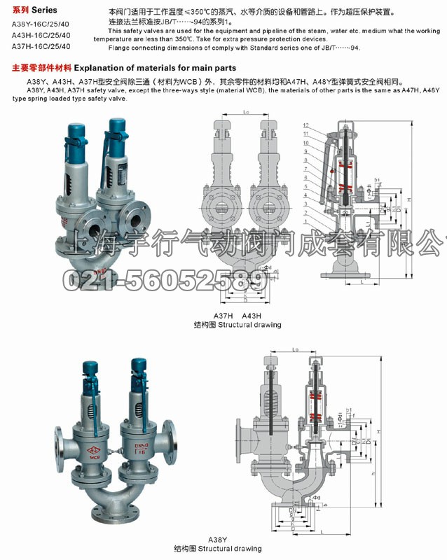 双联弹簧式安全阀(图1)