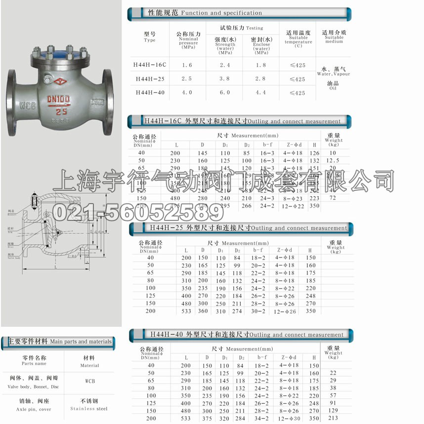 旋启式止回阀(图1)