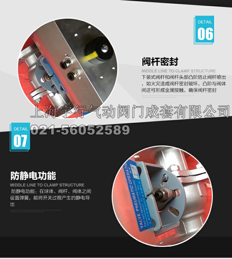 GT气动不锈钢球阀Q641F(图8)